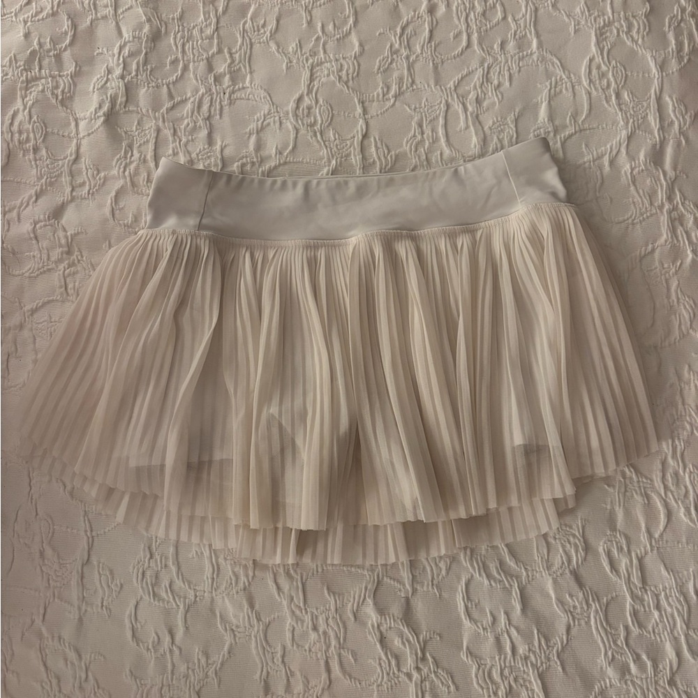 White Lululemon see-through tennis skirt